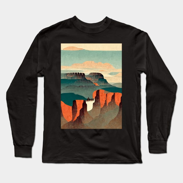 Grand Canyon Long Sleeve T-Shirt by deificusArt